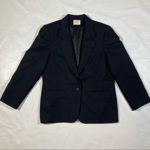 Vintage Pendleton wool blazer. Black. Size 14